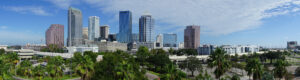 Panoramic skyline of tampa florida