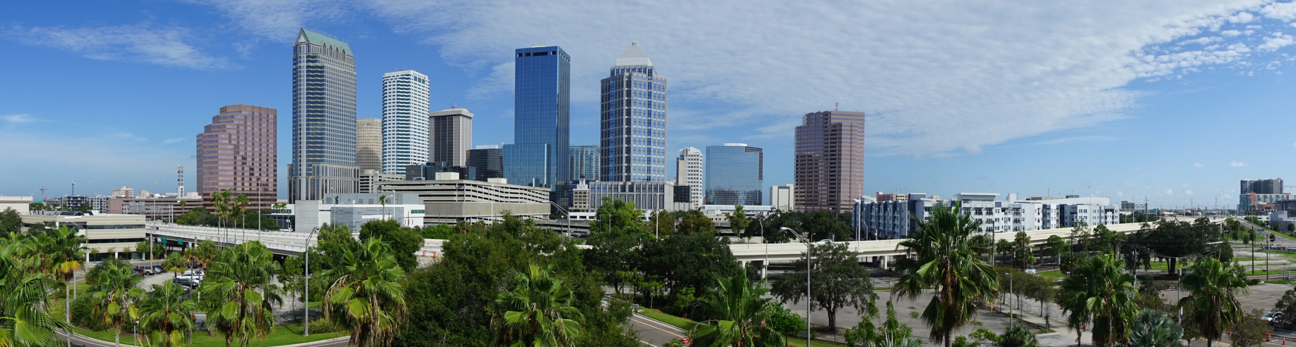 Panoramic skyline of tampa florida